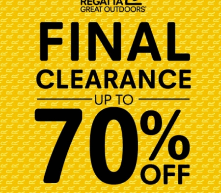 Final clearance sale at Regatta Great Outdoors